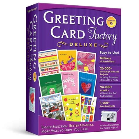 Greeting Card Factory Deluxe 10 Upgrade | Greeting Card Software | Nova ...