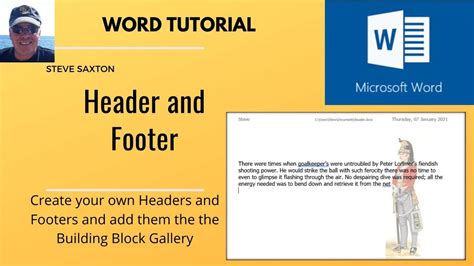 Headers and Footers in Microsoft Word. [Headers] [Footers] | Microsoft ...