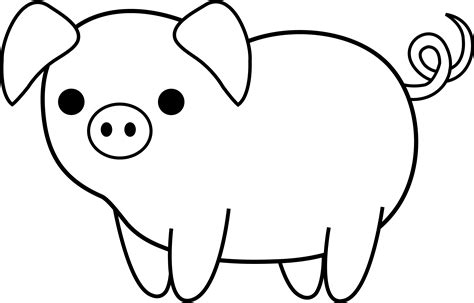 Lion Mask Clipart Black And White Pig