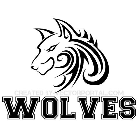 Wolves logo vector template.eps