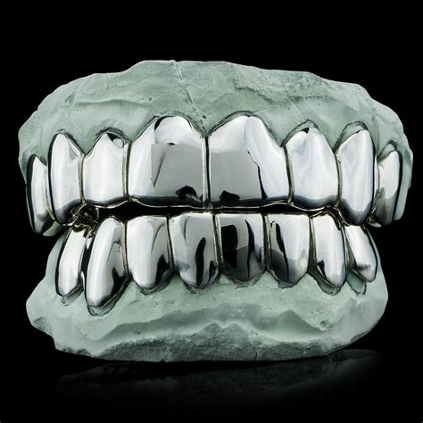 Buy Custom-Fit Deep Cut Silver Grillz - Custom Gold Grillz