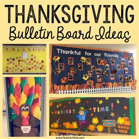 15 Easy Thanksgiving Bulletin Board Ideas | Nyla's Crafty Teaching