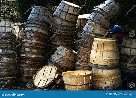 Bushel Baskets stock photo. Image of gray, weathered, market - 2277094