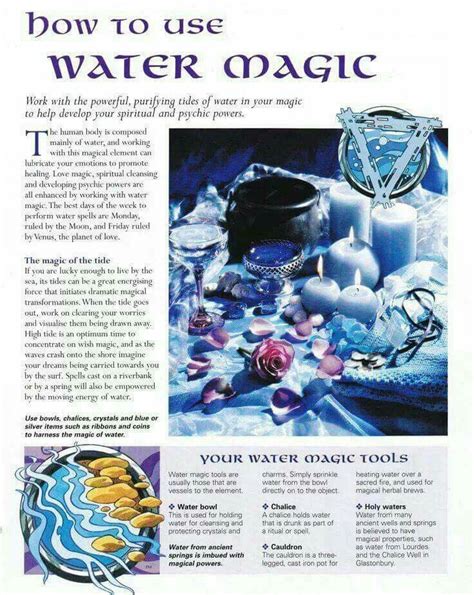 Water Magick | Elemental magic, Wiccan spells, Magick spells