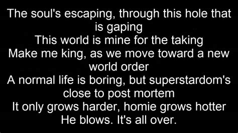 Lose Yourself Eminem Lyrics