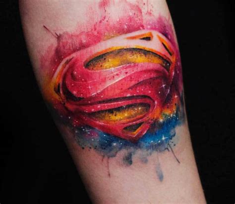 Superman Logo Tattoo Drawing