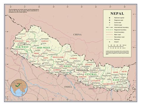 Maps of Nepal | Detailed map of Nepal in English | Tourist map of Nepal ...