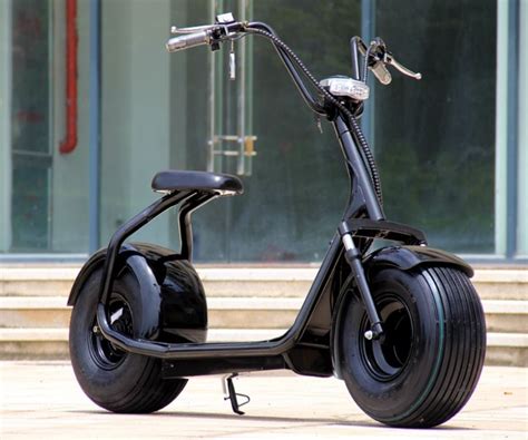 2000W 60V Electric Wide Fat Tire Kick Scooter Electric Bike eBike 18A Moped