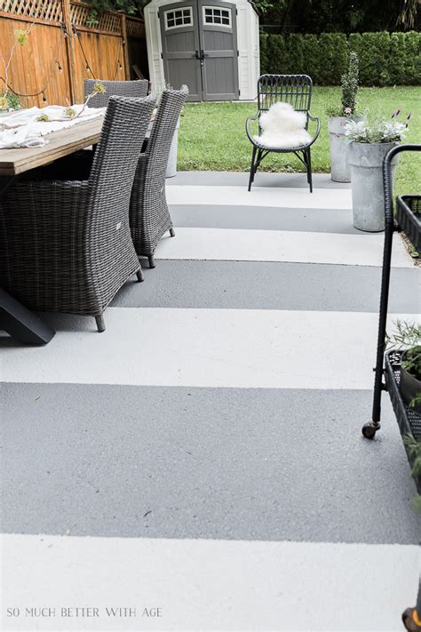 10 Painted Concrete Patio / Floor Ideas - Jamie Lundstrom