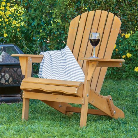 Best Choice Products Outdoor Adirondack Wood Chair Foldable Patio Lawn ...