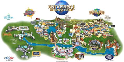 Universal Studios map - Universal Studios map Orlando (Florida - USA)