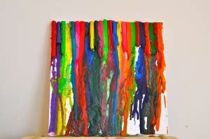 Melted wax crayons… | poppinghats