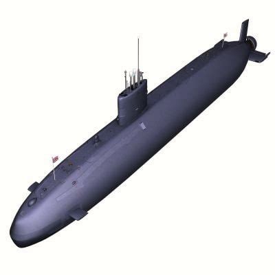 3d model trafalgar class submarine