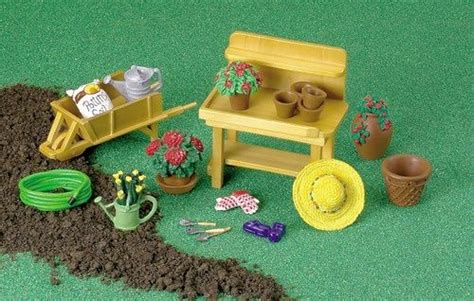 dollhouse miniature OUTDOOR GARDEN POTTING ACCESSORIES | Fairy gifts ...