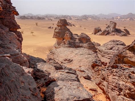 The Ennedi Plateau Located In The Northeast Of Chad In The Regions Of ...