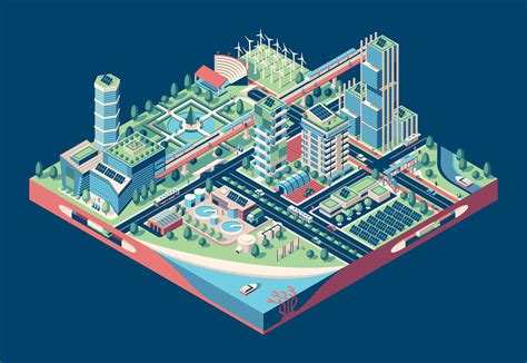 United Nations Sustainable City Illustration — DKNG