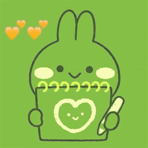 Green Bunny Rabbit GIF - Green Bunny Rabbit Heart - Discover & Share GIFs