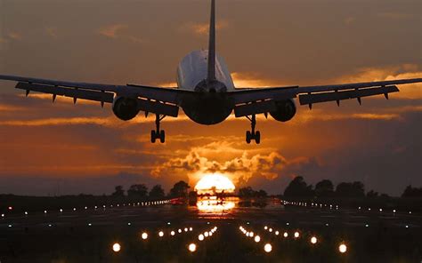 Airplane Sunset Wallpapers - Top Free Airplane Sunset Backgrounds ...