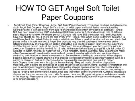 Printable Coupons Angel Soft Toilet Paper - Get What You Need For Free