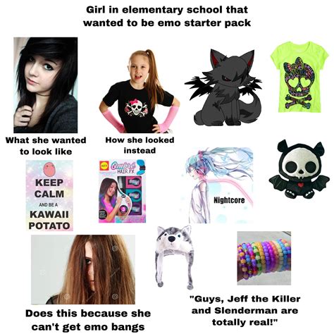 Starter Pack Memes Emo