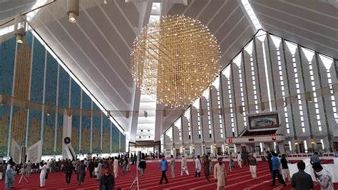 Faisal masjid inside view - YouTube