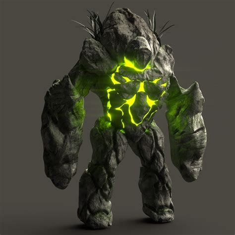 ArtStation - Magic Empowered Rock Golem