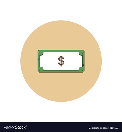 In flat design of paper money Royalty Free Vector Image