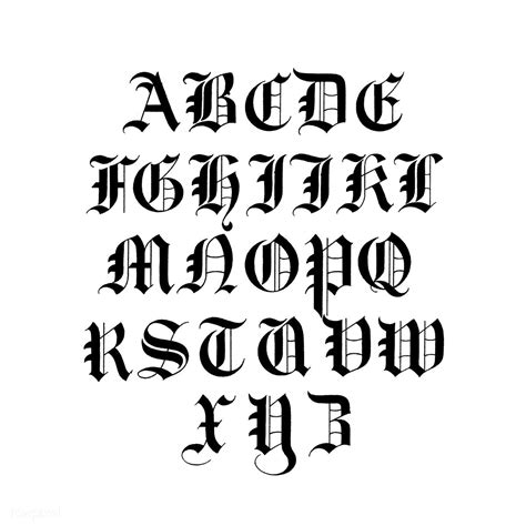 Old English calligraphy fonts from Draughtsman's Alphabets by Hermann ...