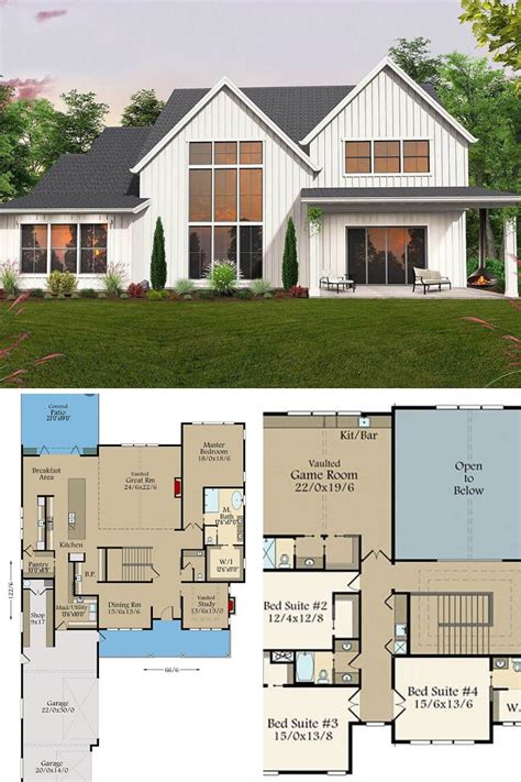 Custom Modern Farmhouse Floor Plans - Ruma Home Design