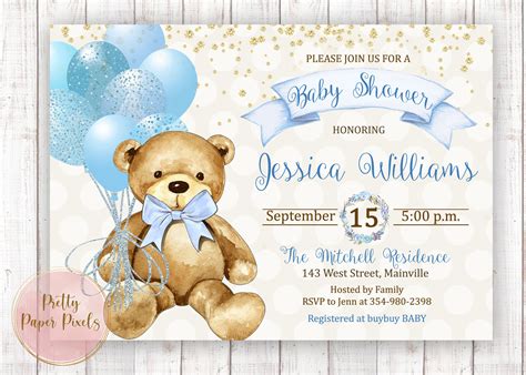 Boy Baby Shower Invitations