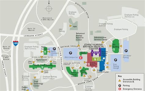 Johns Hopkins Bayview Campus Map | Zip Code Map