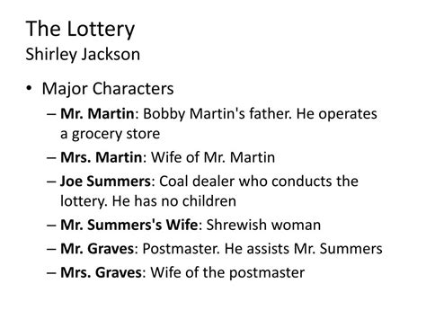 The story the lottery - secretlsa