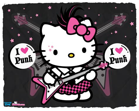 Go Fabi: Wallpaper Hello Kitty Punk