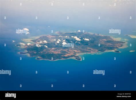 Aerial view of Pulau Bawean Island, East Java, Indonesia Stock Photo ...