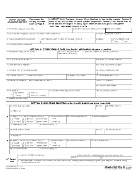 Car Accident Report Form - 6 Free Templates in PDF, Word, Excel Download