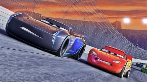 Disney Cars Lightning Mcqueen Meets Jackson Storm Hd Wallpaper