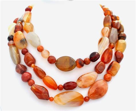 The Jewelry Lady's Store: Massive Necklace Agate Carnelian Chalcedony ...