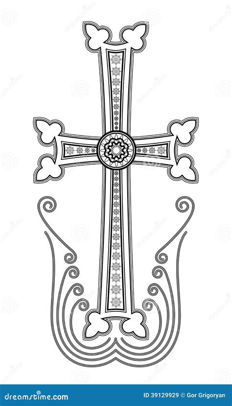 Armenian Apostolic Church Cross Clip Art Stock Vector - Image: 39129929