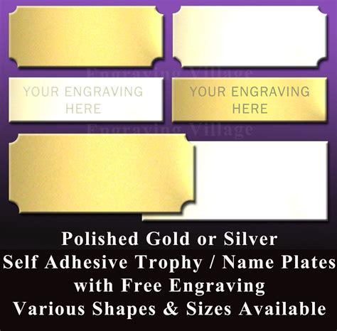 ENGRAVED TROPHY PLATE / METAL NAME PLAQUE / SPORTS AWARD / PICTURE ...