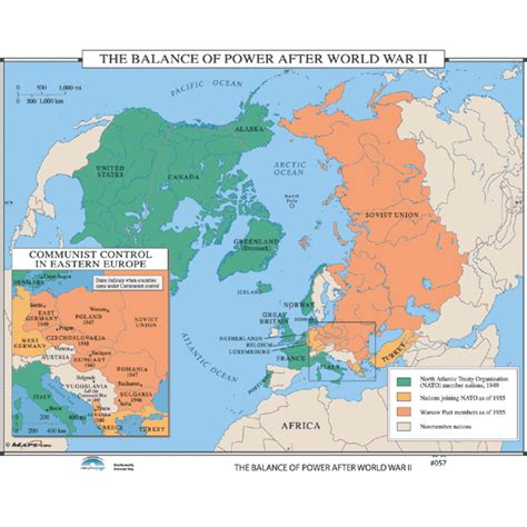 History Map #057 The Balance Of Power After World War II