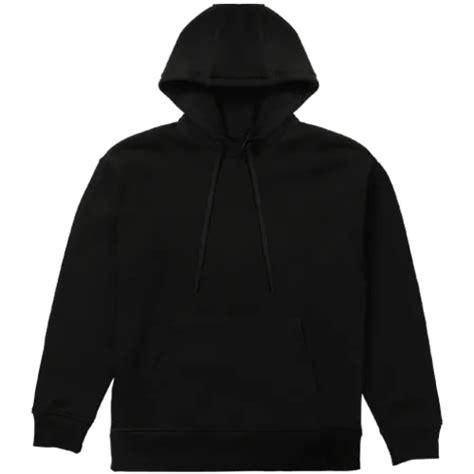 Black Pocket Pullover Hoodie Mockup Front View — Blank Mockup Item