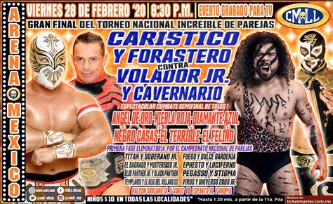 Cartelera - CMLL ::: La Mejor Lucha Libre del Mundo