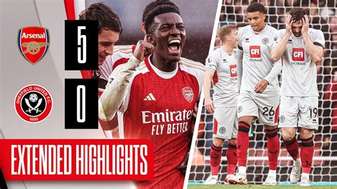 Arsenal 5-0 Sheffield United | Extended Premier League highlights - YouTube