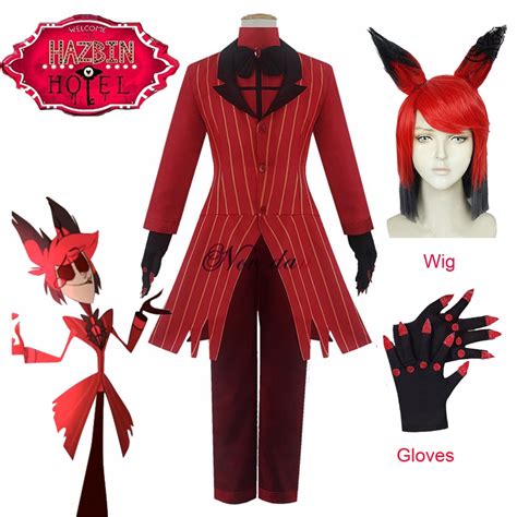 Hazbin Coslay Hotel ALASTOR Uniform Coslay Costume Men Women Halloween ...