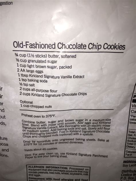 Costco Kirkland Chocolate Chip Cookie Recipe | Bryont Blog