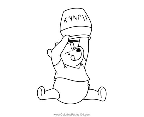 Winnie The Pooh Coloring Page for Kids - Free Winnie The Pooh Printable ...