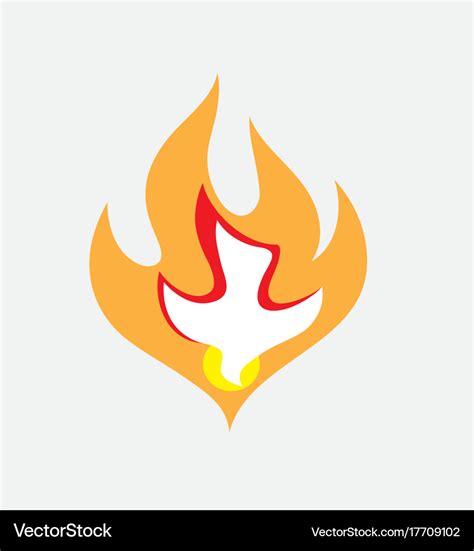 Holyspirit fire Royalty Free Vector Image - VectorStock