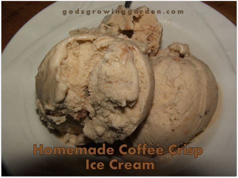 Homemade "Coffee Crisp" Ice Cream | God's Growing Garden | Bloglovin’