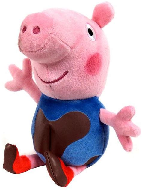 Beanie Babies Peppa Pig Muddy Baby George Exclusive Beanie Plush Ty ...