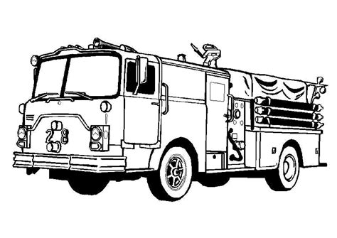 Free Printable Fire Truck Coloring Pages - Coloring Home